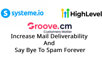 fix ghl, systeme io, groove cm, dmarc, dns, emails going to spam, deliverability