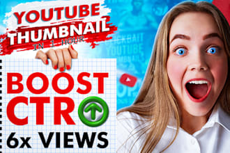 create an amazing youtube thumbnail in 1 hour