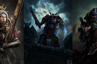 draw warhammer illustration based on your description