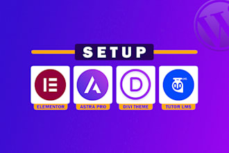 setup elementor pro astra pro bundle tutor lms pro