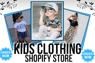 design luxury kids toy shopify kids clothing fashion store baby product website
