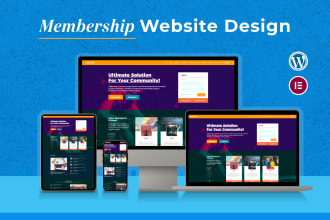 create wordpress membership website or subscription website with payment gateway