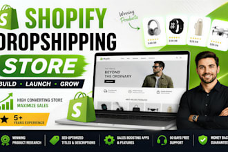 build a passive income shopify dropshipping store with winning products