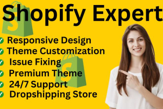 do fixing shopify issue and shopify theme customize your store