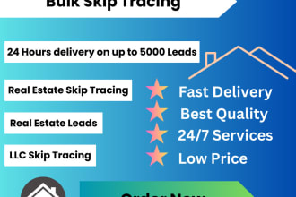 do skip tracing, llc owner finding, bulk skip tracing, properties owner details