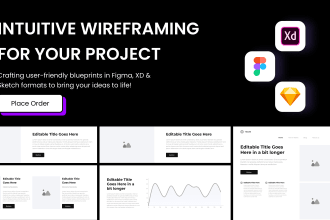 design uiux, prototype wireframe for mobile and website