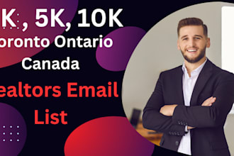 provide realtors email list in toronto canada real estate agents