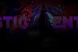 design thumbnail, header, gaming style banner pfp for youtube twitch discord