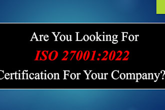 provide iso 27001 certification for your company