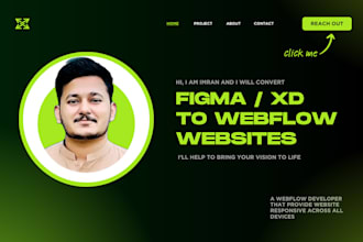 figma to webflow, wordpress to webflow, xd to webflow website development