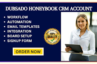 setup dubsado honeybook crm account workflow automation