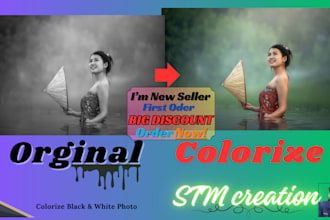 professionally restore and colorize black and white photos