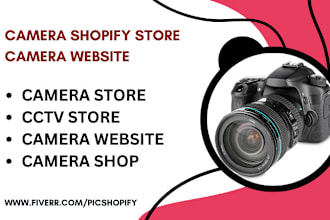 design highly profitable camera shopify store cctv store camera website