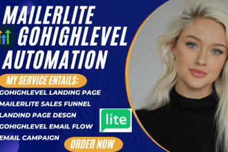 do mailerlite automation, activecampaign, systeme io gohighlevel landing page