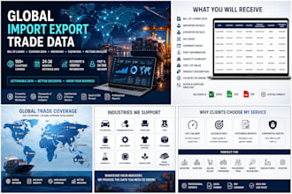 provide global import export shipment data