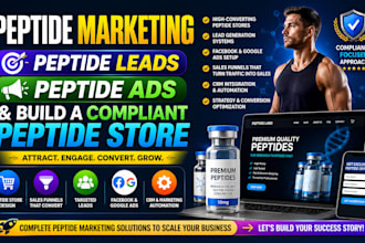 do peptide marketing peptide leads peptide ads build fda compliant peptide store