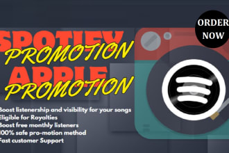 do targeted organic spotify apple music promotion, spotify curator