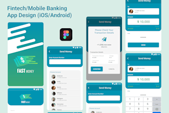 design mobile app UI UX for ios and android with figma