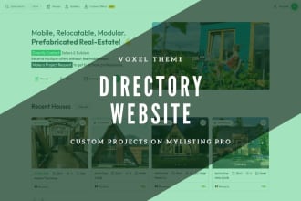 create brilliant directory, events, job website with voxel, listeo, listify