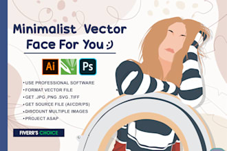 turn your picture into minimalist vector potrait