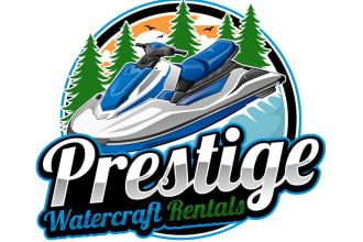 create awesome water craft logo