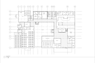 produce a functional architectural layout design