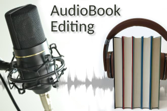 edit your audio to produce a fully finished audiobook to acx standards