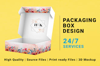 do packaging box, product box, subscription box, and mailer box design