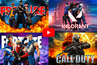 do valorant, fortnite or call of duty youtube thumbnail