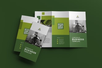 do eye catching trifold brochure or marketing materials