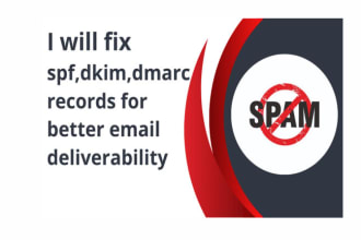 fix dmarc, spf, dkim dns for better email deliverability