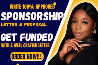 be your professional fundraising, grant, donation, or sponsorship letter writer