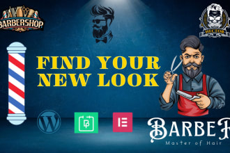 create barbershop website with appointment booking system
