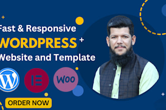 design a professional wordpress website and template