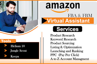 be your consultant amazon fba fbm expert amazon va for amazon private lable
