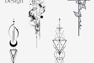 do minimalist tattoo design or logo