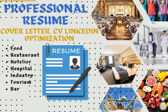 write resume food restaurant, hotelier, hospitality industry