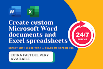 create custom microsoft word documents and excel spreadsheets
