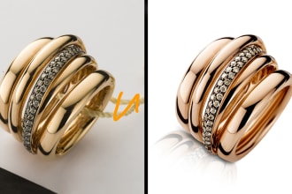 do professional jewelry retouching in photoshop