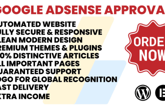 develop a professional wordpress autoblog website for google adsense approval