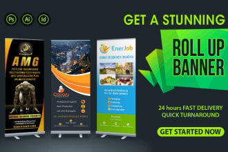 design roll up banner, event x stand banner, retractable banner with pro service
