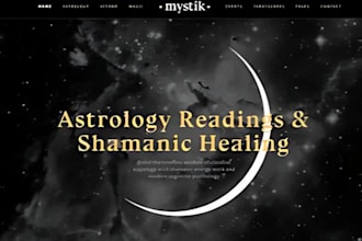 design spiritual website psychic reading tarot reading website astrology website