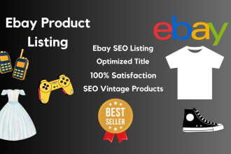do ebay listing, ebay product listing, ebay SEO listing, ebay product lister