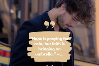 design 555 spiritual quotes with URL and logo