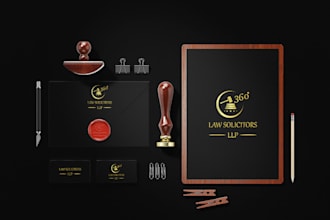 make trendy logo about finance, marketing, accounting, insurance, law firm
