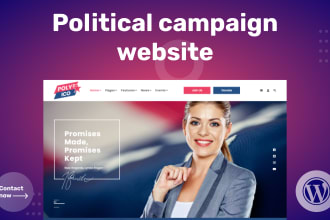 design political campaign website, political website for your political campaign