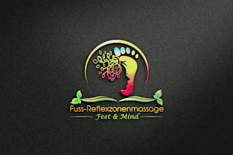 do unique natural spa wellness health fashion and massage logo