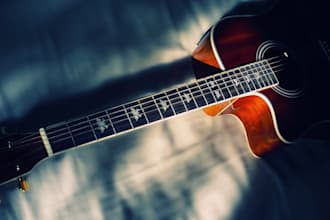 write a guitar part or a melody on the guitar