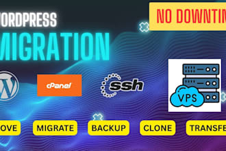 migrate, transfer, or move your entire wordpress website to new host or vps