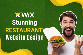 do wix restaurant website or cafe website and wix website design or redesign